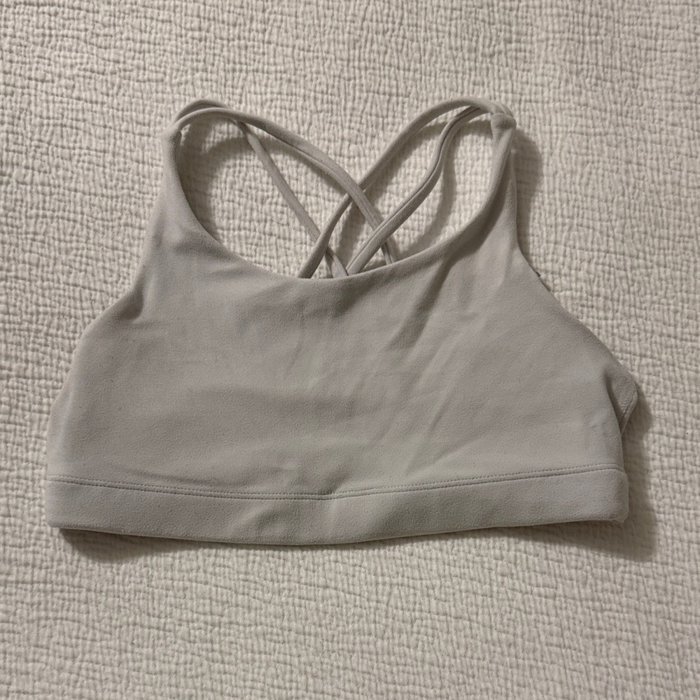 Athleta Girl 'Upbeat' Cross-Back Sports Bra - white